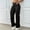 Black women's wide leg cargo pants a1, variant on Cagogo Women's Wide Leg High Waisted Trousers with Pockets Cargo Streetwear Casual Long Pants Vacation Travel Beach Lounge, Black S