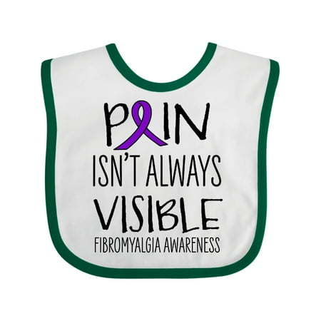 

Inktastic Fibromyalgia Awareness Pain Isn t Always Visible Gift Baby Boy or Baby Girl Bib