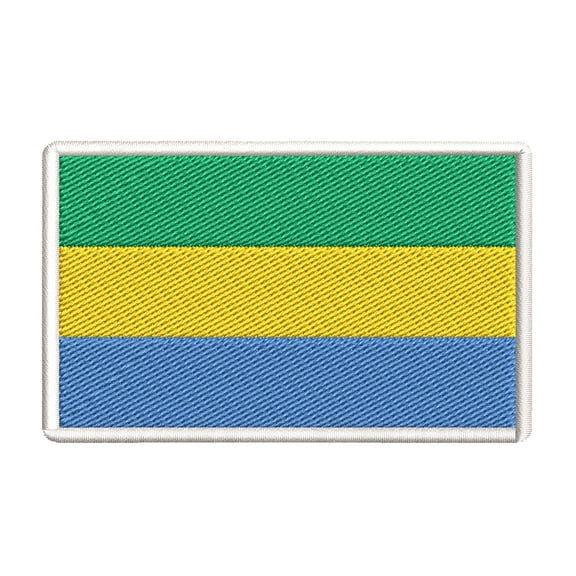 Gabon Flag Embroidered Iron-on Patch