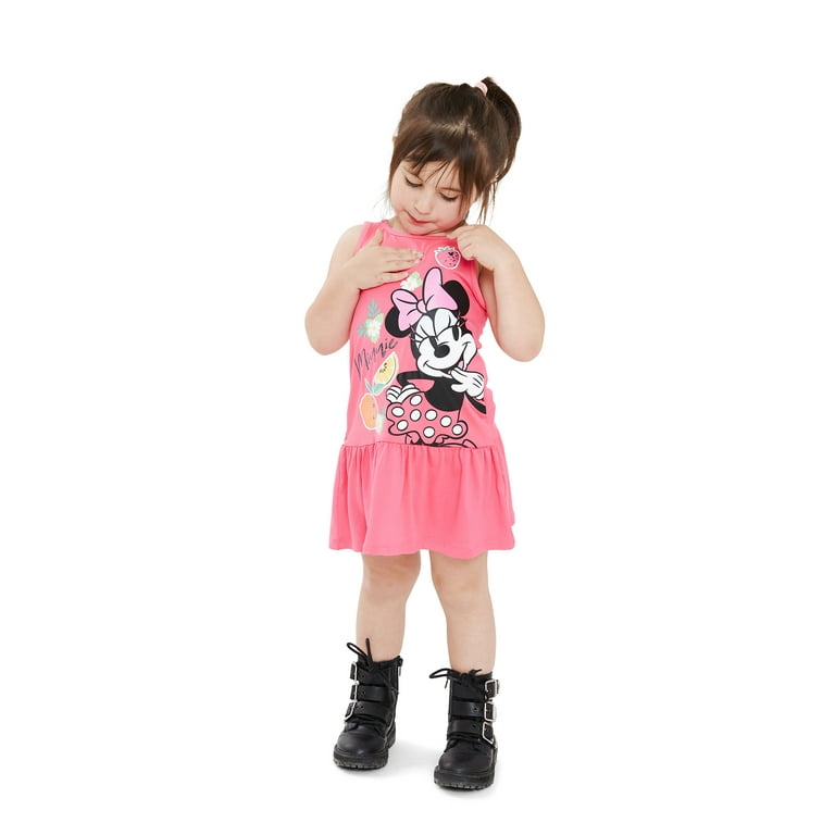 Minnie Mouse Baby and Toddler Girl Tank Dress 2 Pack Sizes 12