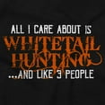thumbnail image 2 of All I Care About is Whitetail Hunting Plus Size Crewneck Graphic Tee Shirt Brisco Brands 2X, 2 of 4