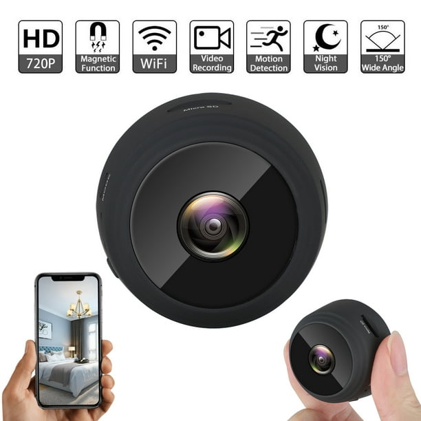 bescherming samen samenzwering Mini Camera WiFi Wireless Video Camera, 720P Small Home Security  Surveillance Cameras Support 64G SD Card(Not included), Portable Tiny Nanny  Cam w/Night Vision Motion Detection for Indoor Outdoor - Walmart.com