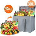 thumbnail image 4 of Bolsas Reutilizables para Compras Bodaon X-Grande Paquete de 5 Gris, 4 of 6