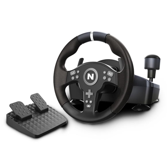 Volante de carreras para gaming PC Nitho Drive Pro V200 con pedales y palanca de cambios