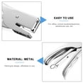 thumbnail image 3 of 1pc Metal Stapler with Hand Grip Design for Stapling Paper Ideal for Office Use Silver, 3 of 7