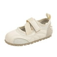 thumbnail image 4 of Kids Girls Mary Jane Shoes Breathable Mesh Strap Non-Slip Casual Playground Shoes, Beige,Size 7.5-8T, 4 of 7