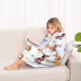 thumbnail image 4 of Dachshund Sport Blanket Hoodies for Kids 6-13YR Oversize Wearable Blanket Hoodies for Boys Girls Teens, 4 of 7