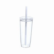 LSLJS Glass Cups Transparent 20oz - Glass Coffee Cups with Lids and Straw Party Drinking for Iced Coffee Smoothie Tea Water, Cup