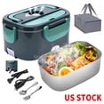 thumbnail image 6 of MDHAND Portable Electric Lunch Box, 1.5L Food Warmer for Car & Home with 12V/110V, Green, 6 of 14
