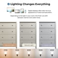 thumbnail image 6 of Furniture of America Zarek Modern 4-Drawer Vertical Dresser, Champagne, 6 of 7