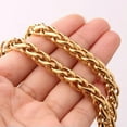 thumbnail image 5 of QQTDFG New Design Stainless Steel 18K Gold Plated Link Chain Necklace 7"-40" Mens Gift-Gold-4mm-26inch or 66cm, 5 of 9