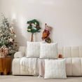 thumbnail image 5 of 2PCS Christmas Pillow Covers 18x18 Inch Christmas Tree Snowflake Shaped Throw Pillow Covers White Soft Plush Pillow Case for Couch Sofa Holiday Winter Home Decor, 5 of 5