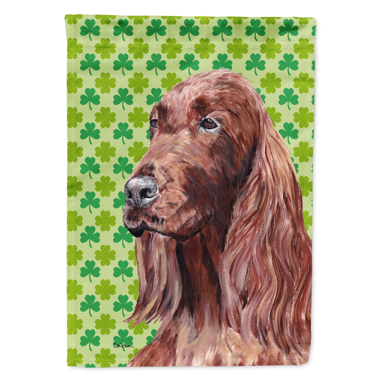 Carolines Treasures SC9566-FLAG-PARENT Irish Setter St Patricks Irish Flag multicolor