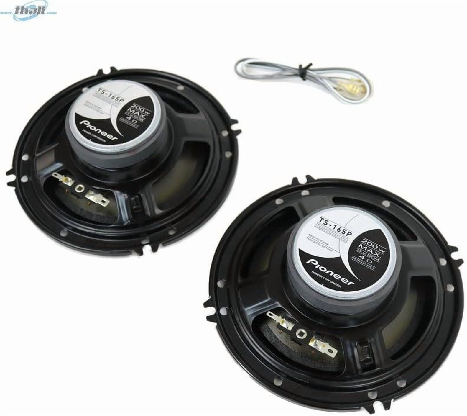 Pioneer TS165P 6.5-in 2-Way Full Range Coaxial Speakers Pair 4 Ohms 100 Watts Max 50 Watts RMS