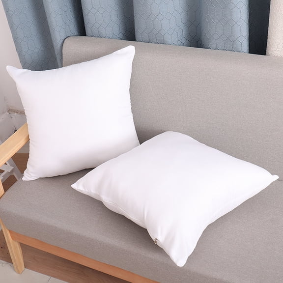 suxuMhao Decorative Pillow Inserts,Cushion,2 Piece,50×50cm White,Brushed fabric Throw Pillow Insert,Premium PP Cotton Couch Pillow,Fluffy Soft Pillow Inserts for Sofa/Bed/Living Room/Home Decor