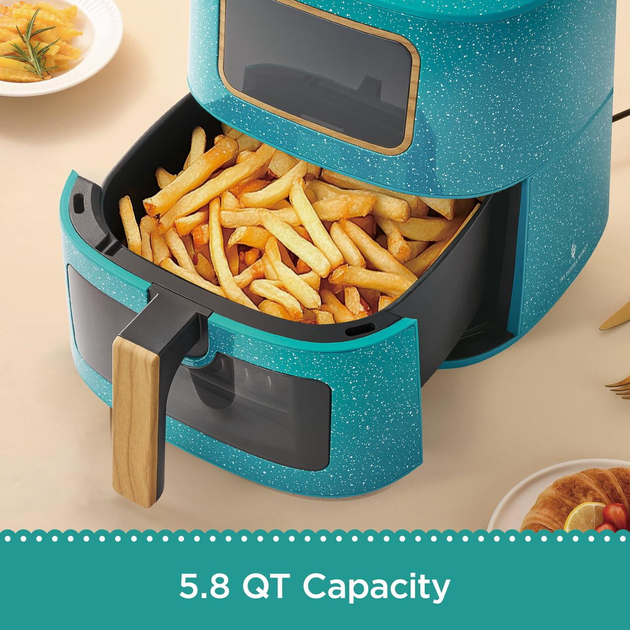 The Pioneer Woman Air Fryer Teal Speckle 5.8 Quart
