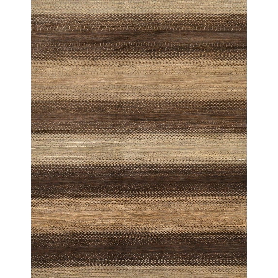 Ahgly Company Indoor Rectangle Abstract Red Brown Oriental Area Rugs, 3' x 5'