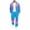 Blue, variant on Men's 2 Piece Sets 80s 90s Tracksuit Long Sleeve Jacket with Elastic Waist Pants Set for Daily Wear Blue