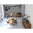 thumbnail image 5 of 3d Decorative Pvc Plastic Wallboard, Gray Ceramic Tile - 0.45 * 6m, One Roll, 5 of 5