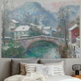 thumbnail image 2 of Orinice Village Scenery Tapestry Wall Hanging Unique Style for Home Decor, Living Room, Bedroom - 4 Sizes Available 40x30inch, 2 of 6