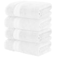 thumbnail image 2 of Modern Threads Spunloft Cotton Bath Towels, White (4 Count), 2 of 8