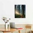 thumbnail image 2 of PRATYUS Canvas Wall Art Picture 16x20in for Living Room Bedroom Scenic Path Through The Forest 16x20in, 2 of 3