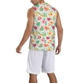 thumbnail image 2 of Sikiie Turtle Flower Basketball Jersey Reversible Men's Mesh Athletic Sports Shirts Training Practice S-4XLMedium, 2 of 6
