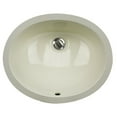 thumbnail image 2 of Nantucket Sinks UM-15x12-B 15-Inch by 12-Inch Oval Ceramic Undermount Vanity Sink, Bisque, 2 of 3