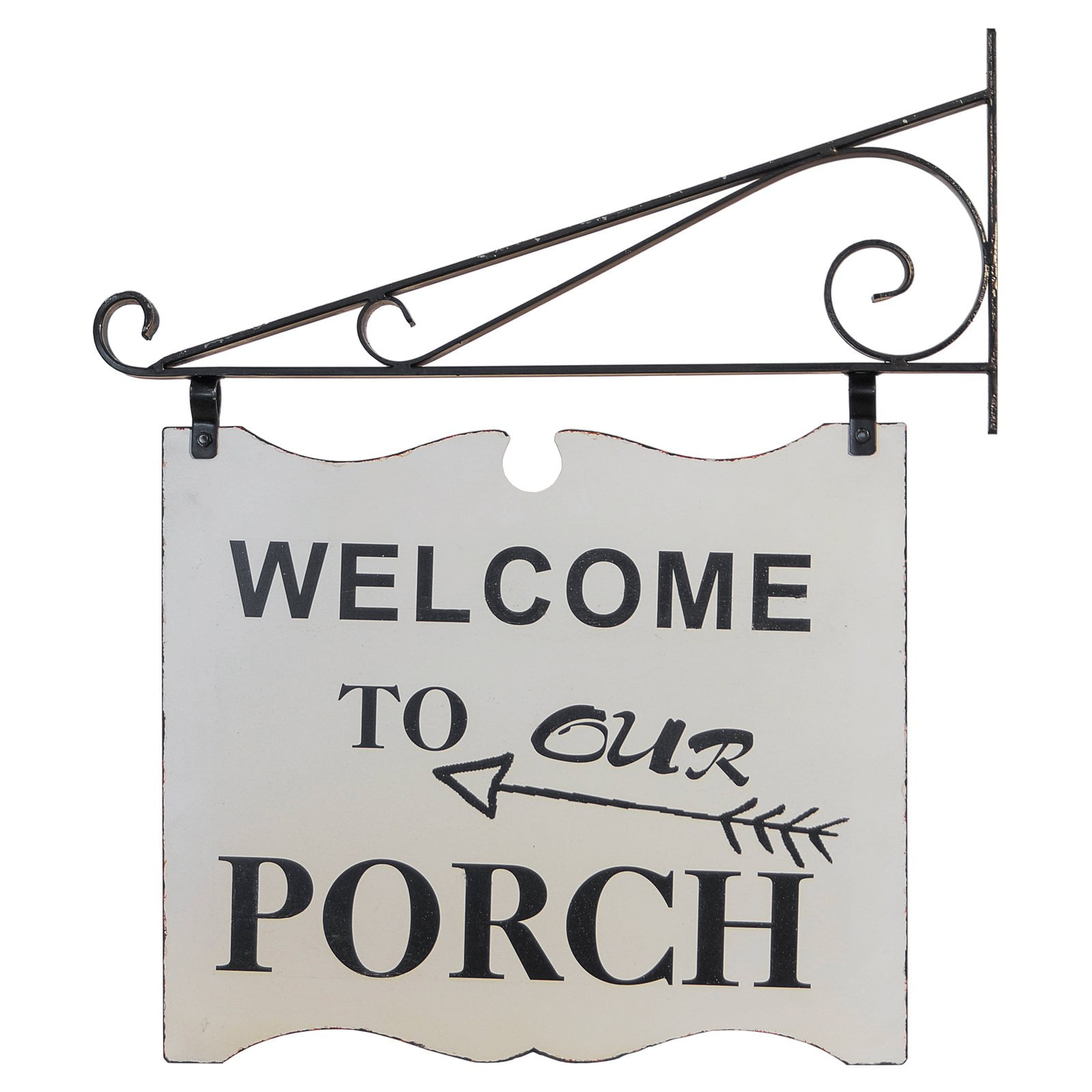 american mercantile metal welcome to our porch sign
