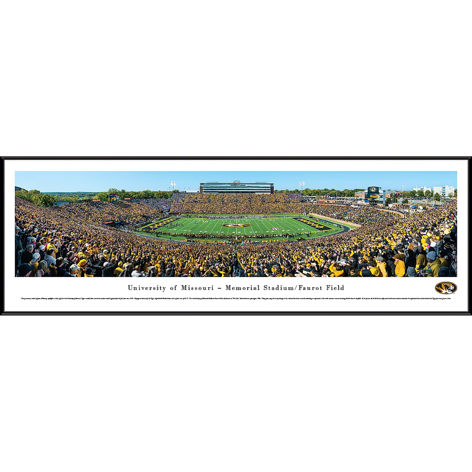 Missouri Tigers Football 50 Yard Line At Memorial Stadium Faurot Field Blakeway Panoramas 