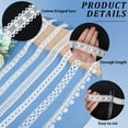 thumbnail image 5 of 6 Styles 12 Yards Assorted White Lace Trim Vintage Eyelet Floral Pattern Edge Fabric Embroidery Trimming Crochet Ribbon for Sewing Making Wedding Decor Gift Wrapping Diy Craft Bouquet Supply White, 5 of 6