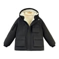 thumbnail image 2 of Zecgelong Boys Winter Fleece Lined Thermal Jacket Warm Thickened Coat Windproof Cold Weather Outerwear For Toddler Youth, 2 of 6