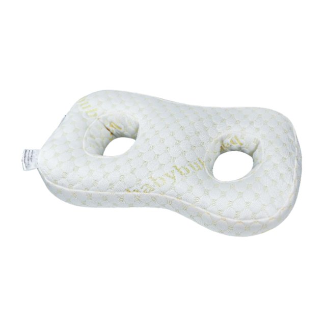 Almohada para perforación de orejas, protector de soporte suave con 2 orificios para dormir, tapones para los oídos, Oro