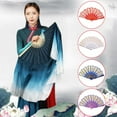 thumbnail image 4 of Chinese Spanish Style Craft Fan Silk Folding Flower Fan Hand Held Dance Souvenir Gift, 4 of 10