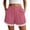 Rose Chaud, variante sur Iyufng Shorts d'Été pour Femmes en Dentelle à Cordon, Taille Élastique, à Enfiler, Jambes Larges, avec Poches