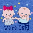 thumbnail image 2 of CafePress - We're One Boy & Girl - Cute Infant Baby Football Bodysuit, 2 of 3