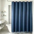 thumbnail image 2 of LVRLVR 1Pc Diamond Jacquard Shower Curtain Set, Heavyweight Polyester, Tassel & Hookless 2 Styles, Bathroom Curtain with Liner or Hooks, 2 of 8