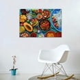 thumbnail image 6 of Kitchen Canvas Wall Art Fruit and Vegetable Food Picture Dining Room Canvas Painting for Home Wall Decor, Vegetable Food Framed Artwork for Kitchen Restaurant Decoration Ready to Hang (12" Hx18 W), 6 of 6
