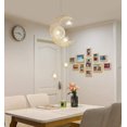 thumbnail image 4 of Star Moon Suspension Ceiling Lamp Aluminum Led Lighting Fixture with 5 Bulbs for Kids Bedroom (White Light), 4 of 5