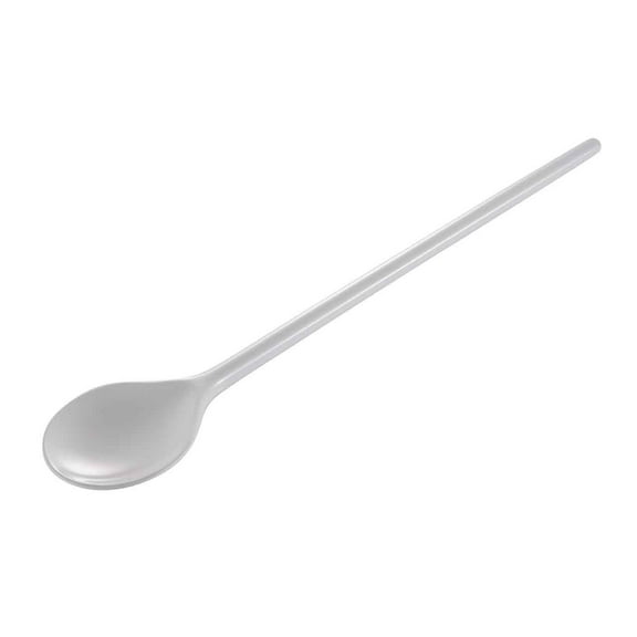 Hutzler 12-inch Long Melamine Round Mixing Spoon - White