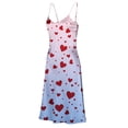 thumbnail image 6 of Censtreet Womens Sleeveless Nightgown Summer Full Slip Nightshirt Print Nightwear Full Length Loungewear Soft Nightdress, 6 of 8