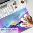 thumbnail image 2 of Improve Your Gaming with our Large Mouse Pad: Non-Slip Rubber Base, Stitched Edges, Stunning Colorful Galaxy Design (31.5x11.8in), 2 of 7