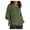 Army Green, variant on Fartey Cotton Linen Shirts for Women Plus Size 3/4 Length Sleeve Tops Casual Loose Fit Crew Neck T Shirts 2025 Fashion Summer Solid Color Blouses White S-5XL