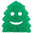 thumbnail image 2 of Scrub Daddy Winter Shaped Sponges, Green Tree, 2 of 2
