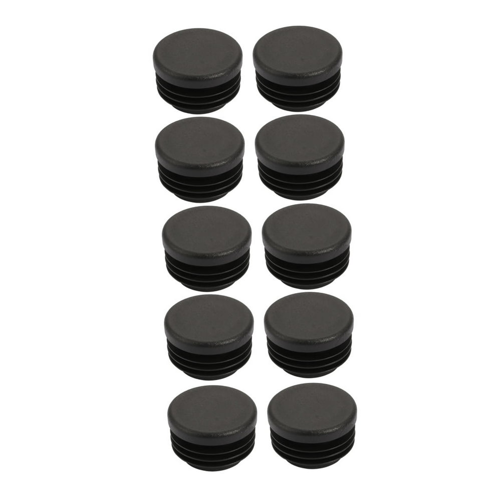 10 Pcs Chair Leg Plastic Cap Ribbed Round Tube Insert Fit 32mm Pipe