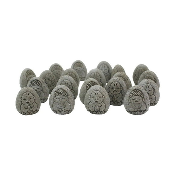 COM1950s Resin Decorative Stones, 20PCS Horticultural Paving Rocks for Potted Plants, Succulent Courtyard Landscaping, Fish Tank and Buddha Statue Aquarium Gravel