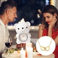 thumbnail image 5 of Boîte de Roses Rouges Préservées & Ours Rouge Mignon, Fleurs Éternelles Roses Cadeaux d'Anniversaire pour Elle Maman Femme Petite Amie Grand-Mère pour la Saint-Valentin Fête des Mères Noël, 5 of 5