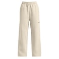 thumbnail image 4 of Fleece Wide Leg Sweatpants for Women Ghalytn Elastic Waist Pants - Loose Straight Trousers with Zipper Side Pocket, 4 of 6