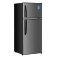 thumbnail image 2 of Premium Levella PRF44660300HS 4.4 cu ft Top Freezer Mini Fridge in Silver, 2 of 3