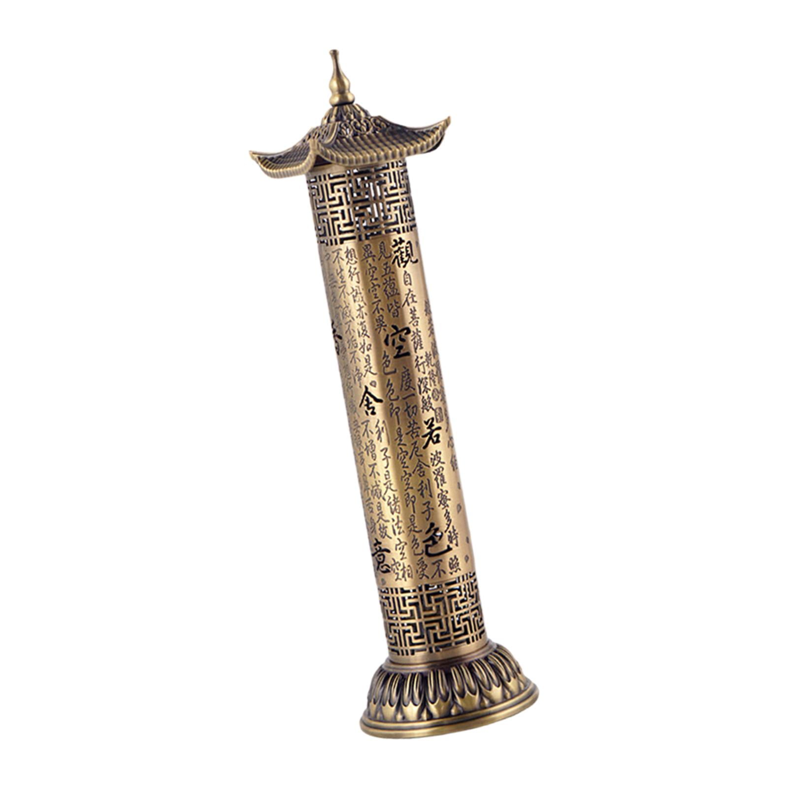 WLPZXP Incense Burner Ash Catcher Incense Stick Holder Censer for Holiday Bedroom Hotel Gold
